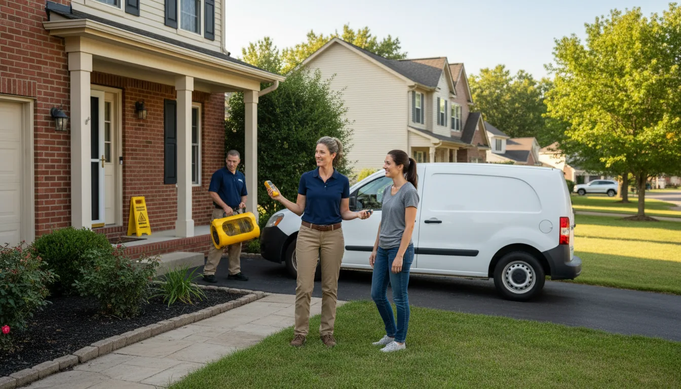 Residential water damage restoration in Belcher, LA